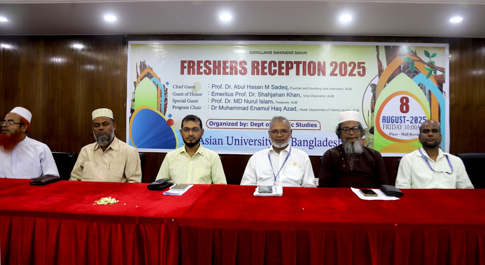 FRESHERS RECEPTION 2025 Organized by: Islamic Studies