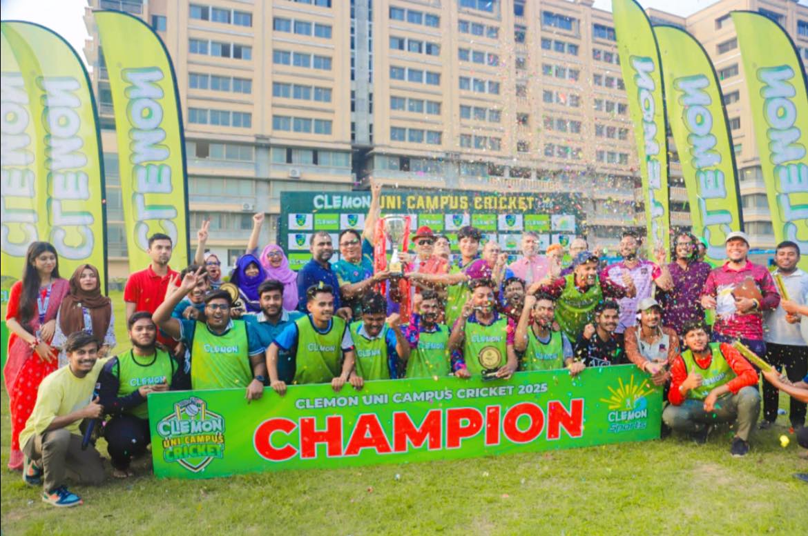 Champions of Clemon Uni Campus Cricket 2026 – Social Work Department! 🏏 🏆