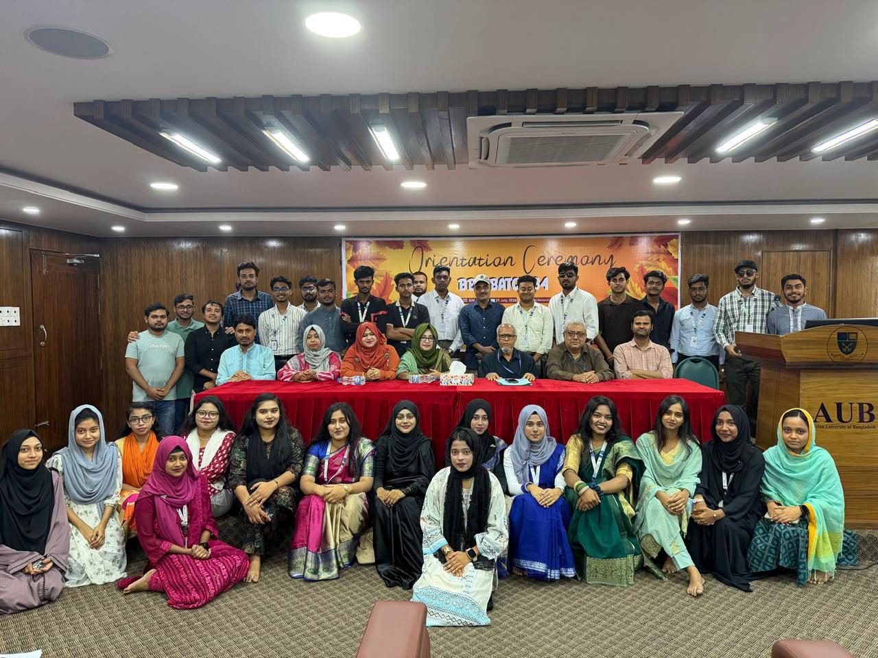 The Department of Business Administration proudly extends a heartfelt welcome to the newest members of the AUB family—BBA Batch 84.