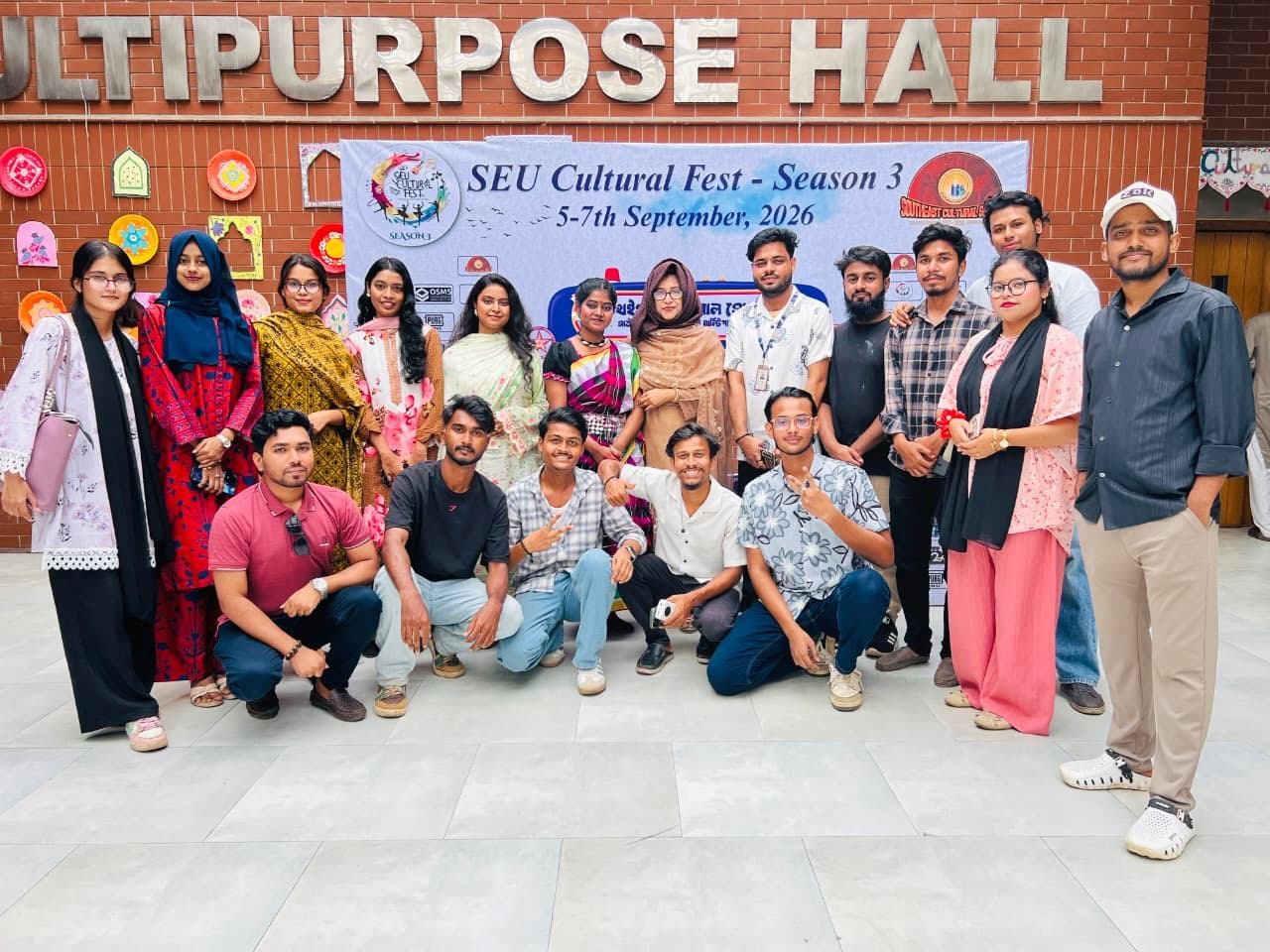 Culture brought us together, and passion made us stand out. ✨ With creativity in every move and confidence in every moment, the Asian University Cultural Club - AUCC proudly represented Asian University of Bangladesh at SEU Cultural Fest – Season 3.