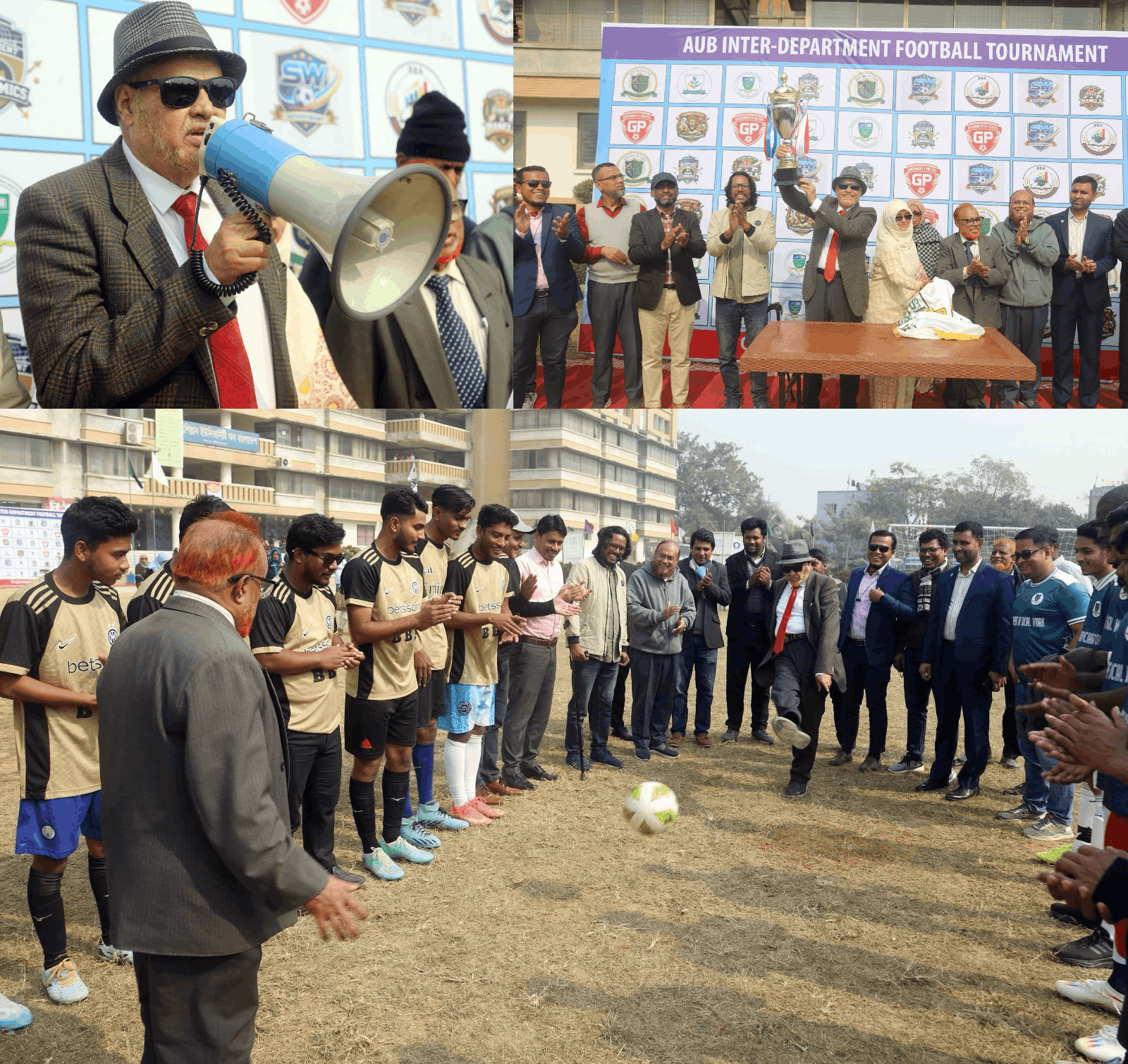 আজ এশিয়ান ইউনিভার্সিটি অব বাংলাদেশের ৩০তম প্রতিষ্ঠাবার্ষিকী উপলক্ষে আয়োজিত আল্লামা আব্দুল খালেক স্মৃতি আন্তঃবিভাগীয় ফুটবল টুর্নামেন্ট ২০২৬–এর ট্রফি উন্মোচনের মধ্য দিয়ে আনুষ্ঠানিকভাবে খেলার সূচনা করা হয়েছে।