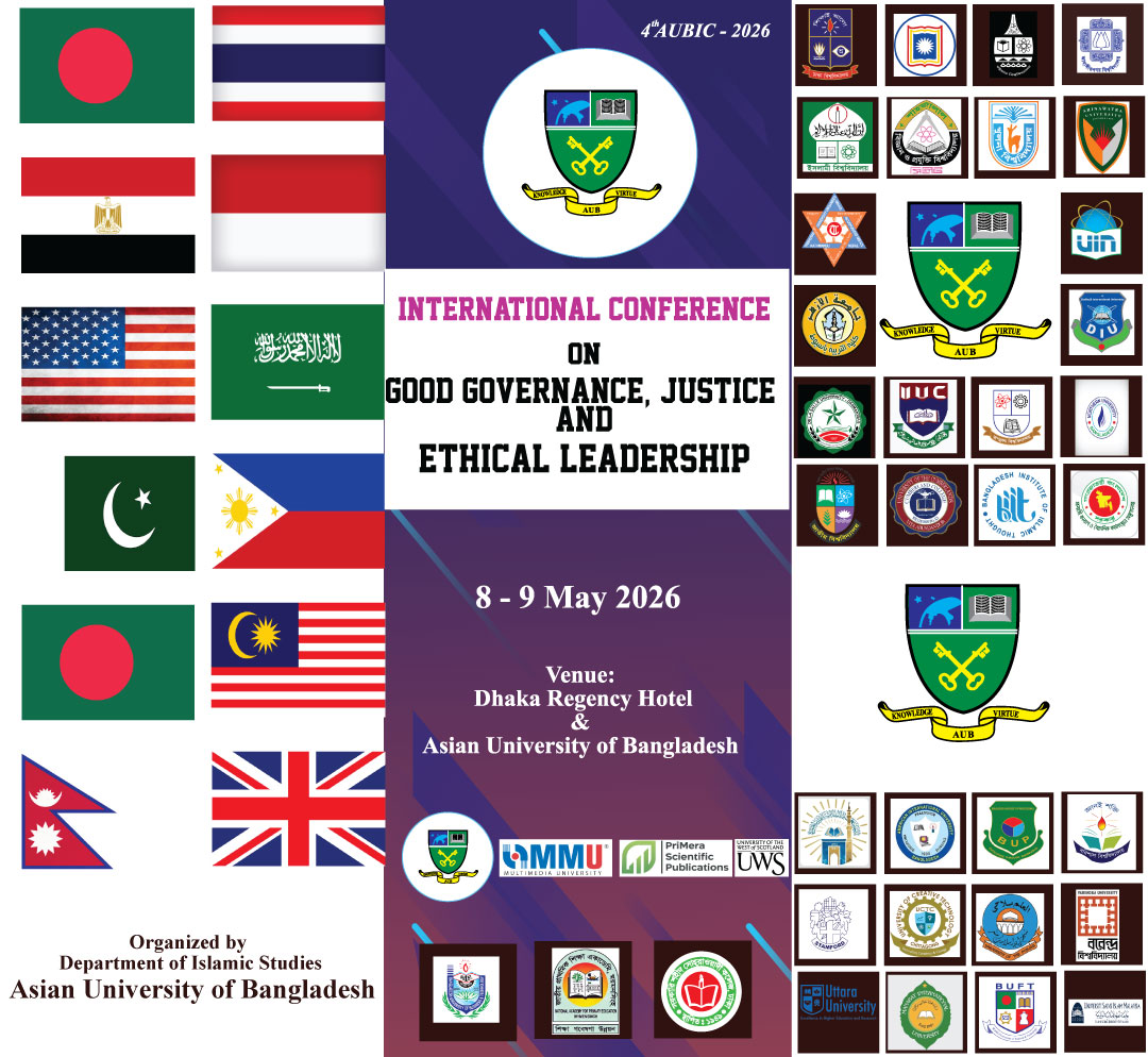 International Conference 2026 Asian University of Bangladesh proudly hosts the International Conference on Good Governance, Justice and Ethical Leadership on 8–9 May 2026. image
