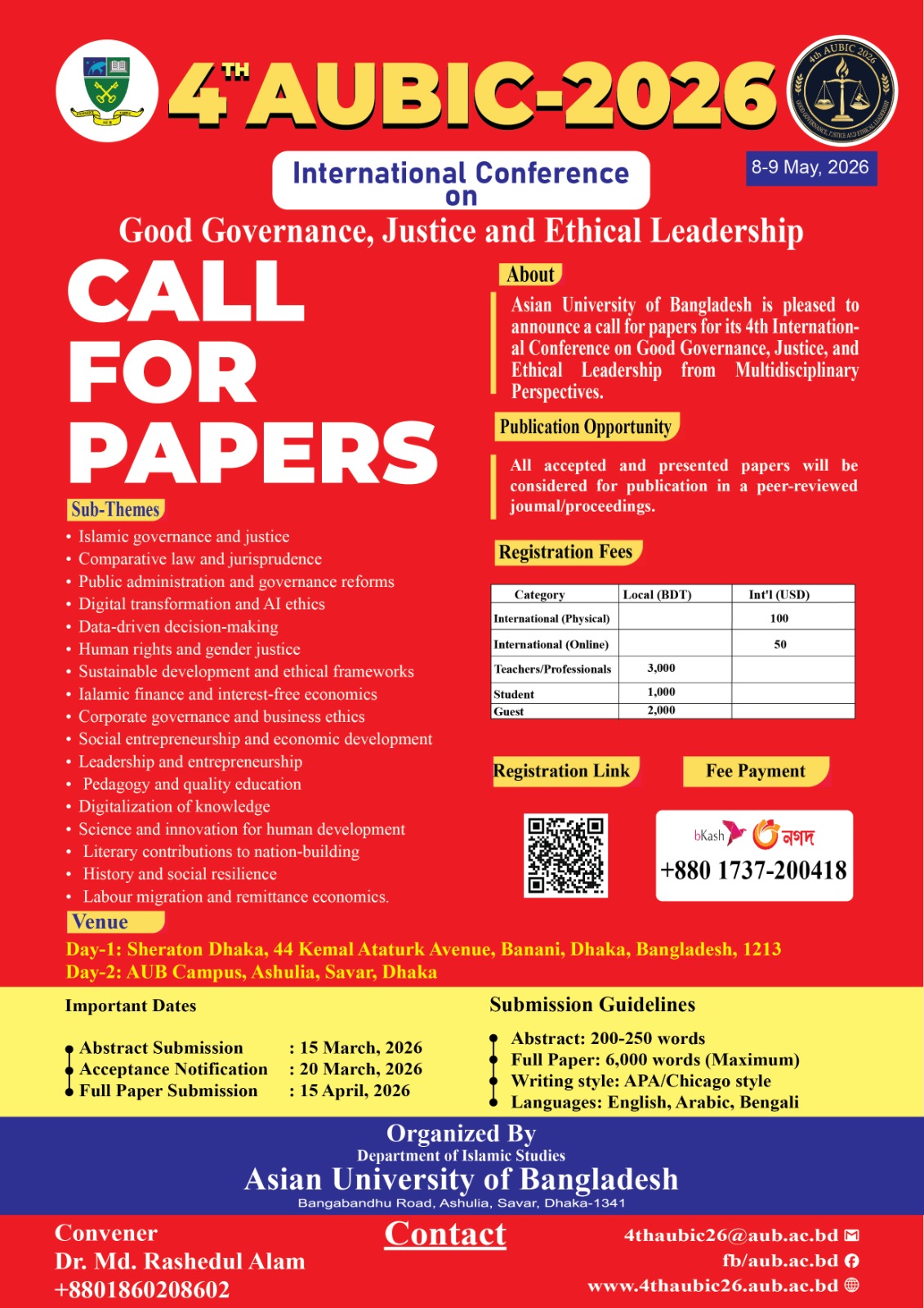 CALL FOR PAPERS | 4th International Conference on Good Governance, Justice, and Ethical Leadership image