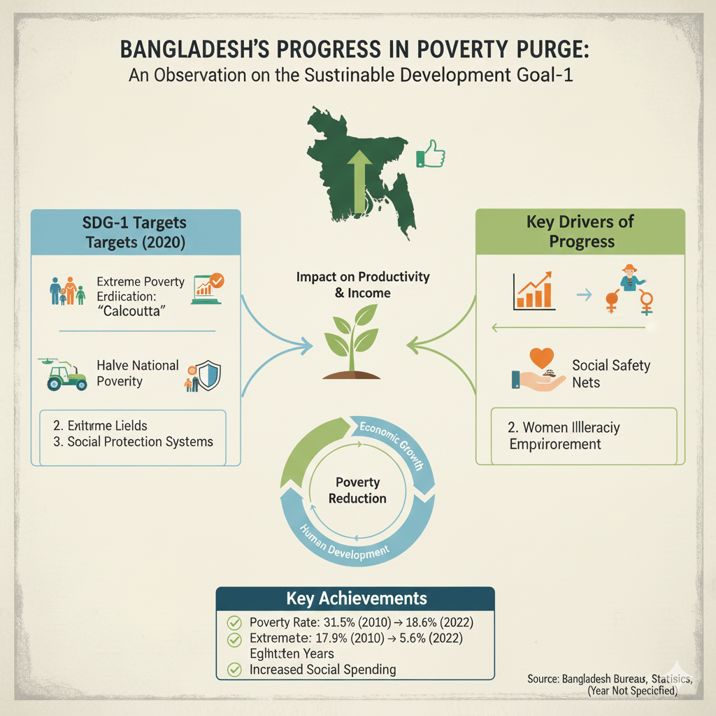 Bangladesh’s Progress in Poverty Purge: An Observation on the Achievement of Sustainable Development Goal-1 image