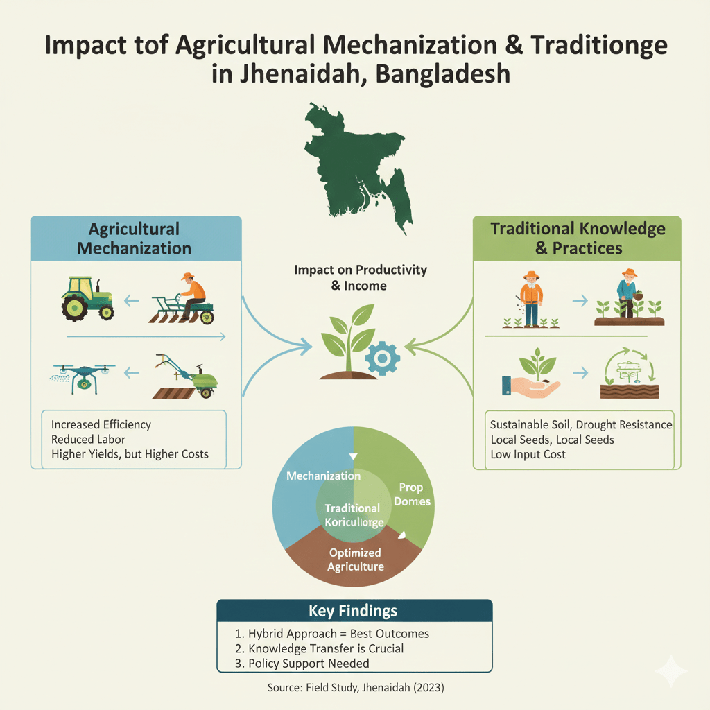 A study on the impact of agricultural mechanization and practices of traditional knowledge in agriculture in jhenaidah district, Bangladesh image