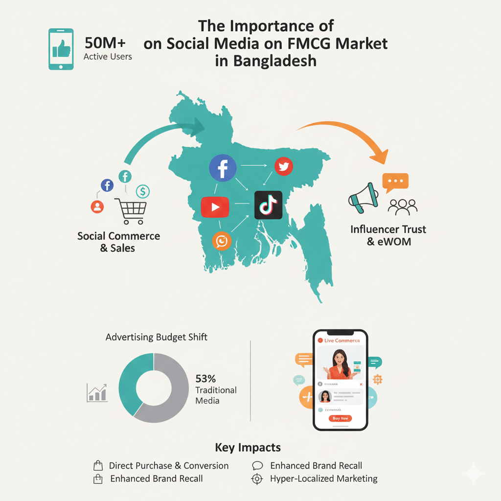 The importance of social media on the FMCG market in Bangladesh image