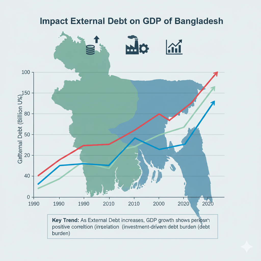 Impact of External Debt on GDP of Bangladesh image
