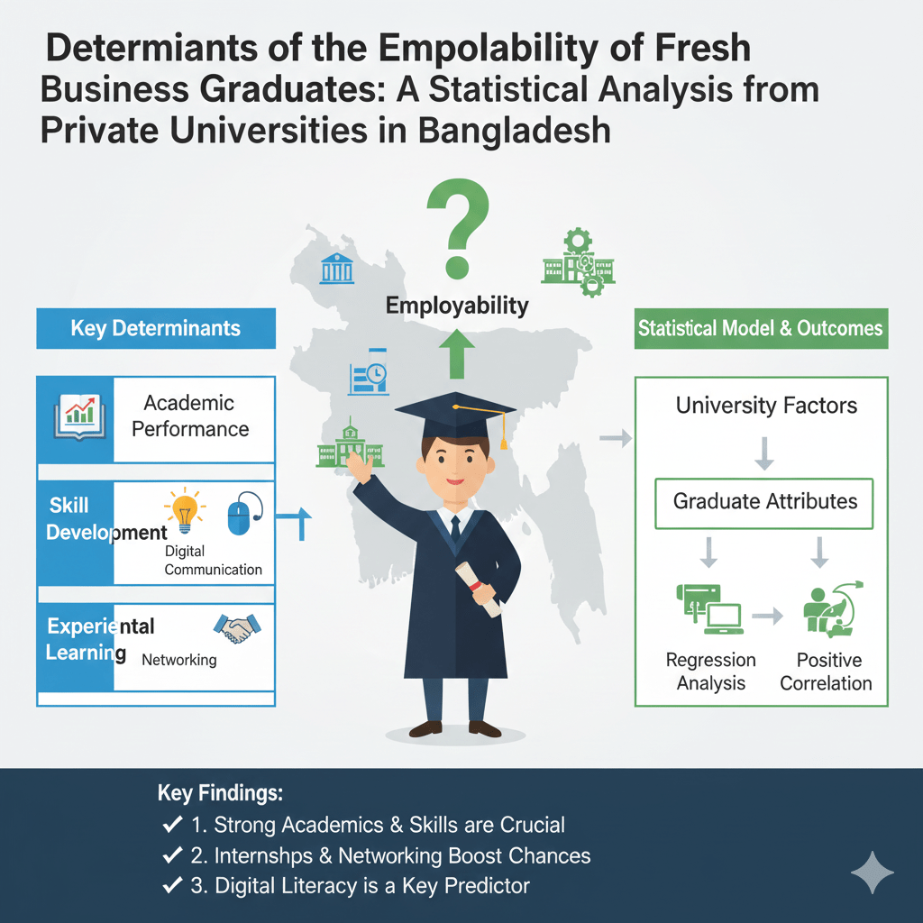 Determinants of Employability of Fresh Business Graduates: A Statistical Analysis on Perspective of Private Universities in Bangladesh image