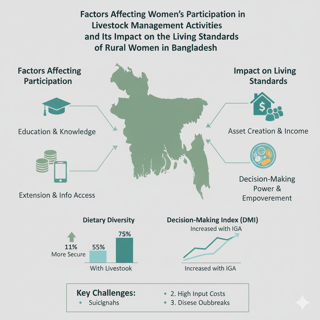 Factors Affecting Women's Participation in Livestock Management Activities and Its Impact on the Living Standards of Rural Women in Bangladesh image