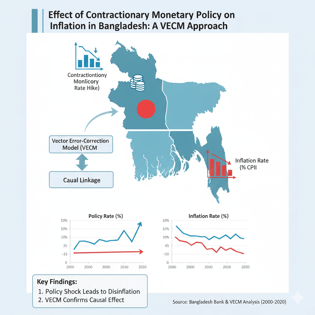Effect of Contractionary Monetary Policy on Inflation in Bangladesh: A VECM Approach