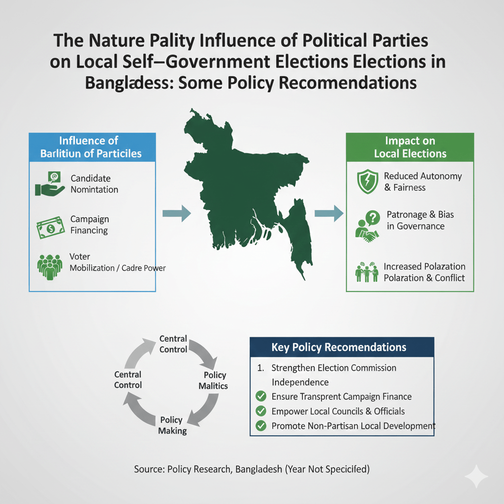 The Nature of Influence of Political Parties on the Local Self- government     Elections in  Bangladesh: Some Policy Recommendations image